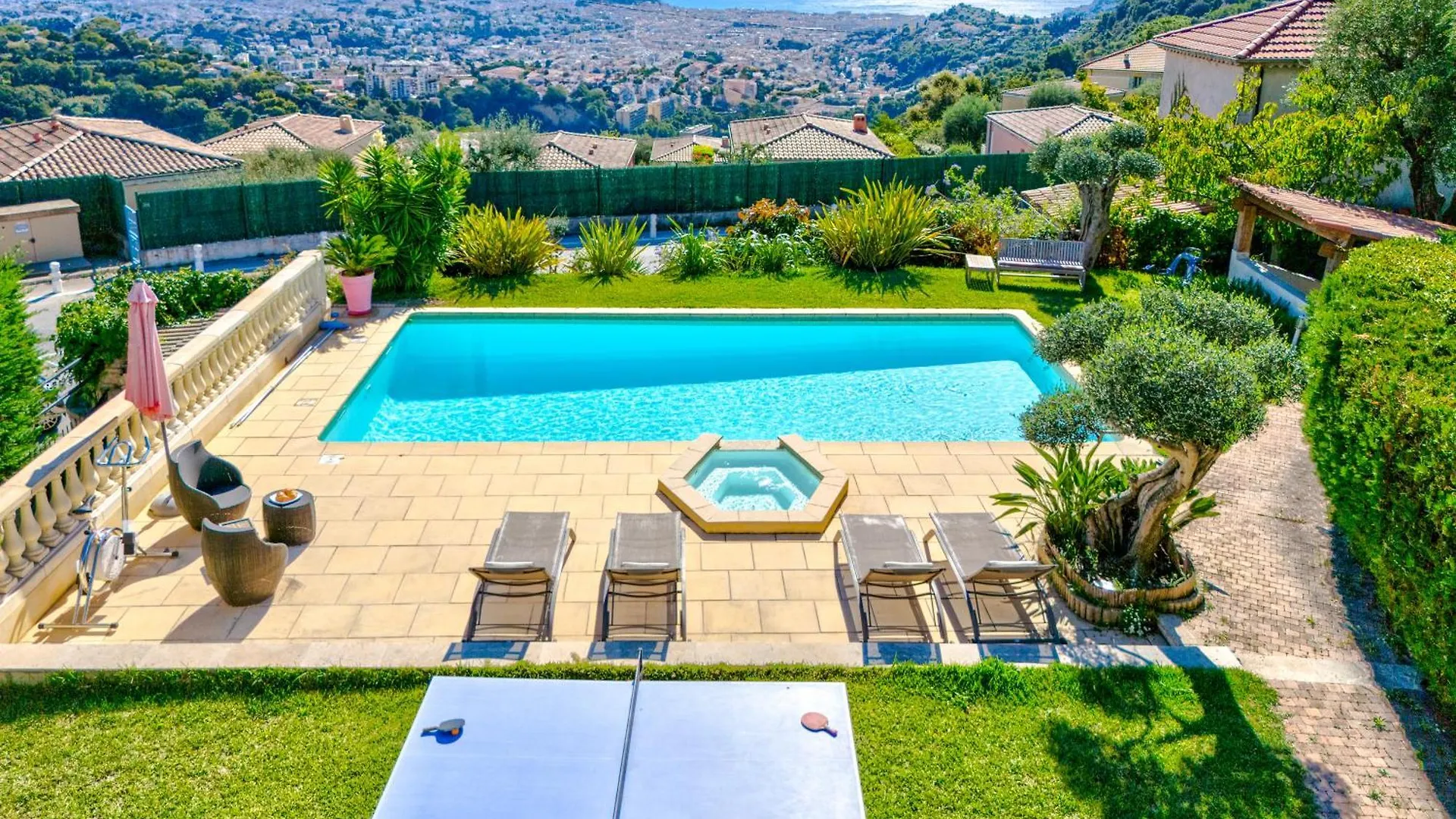 Villa De Prestige Vue Mer Panoramique Piscine Climatisation Nice