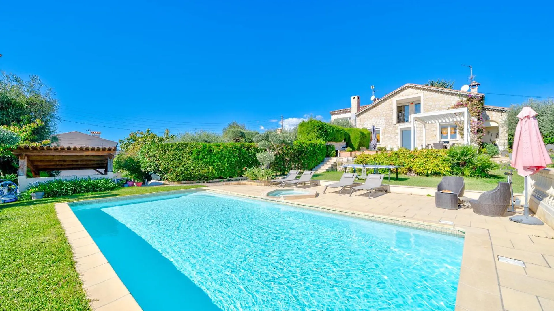 Villa De Prestige Vue Mer Panoramique Piscine Climatisation Nice