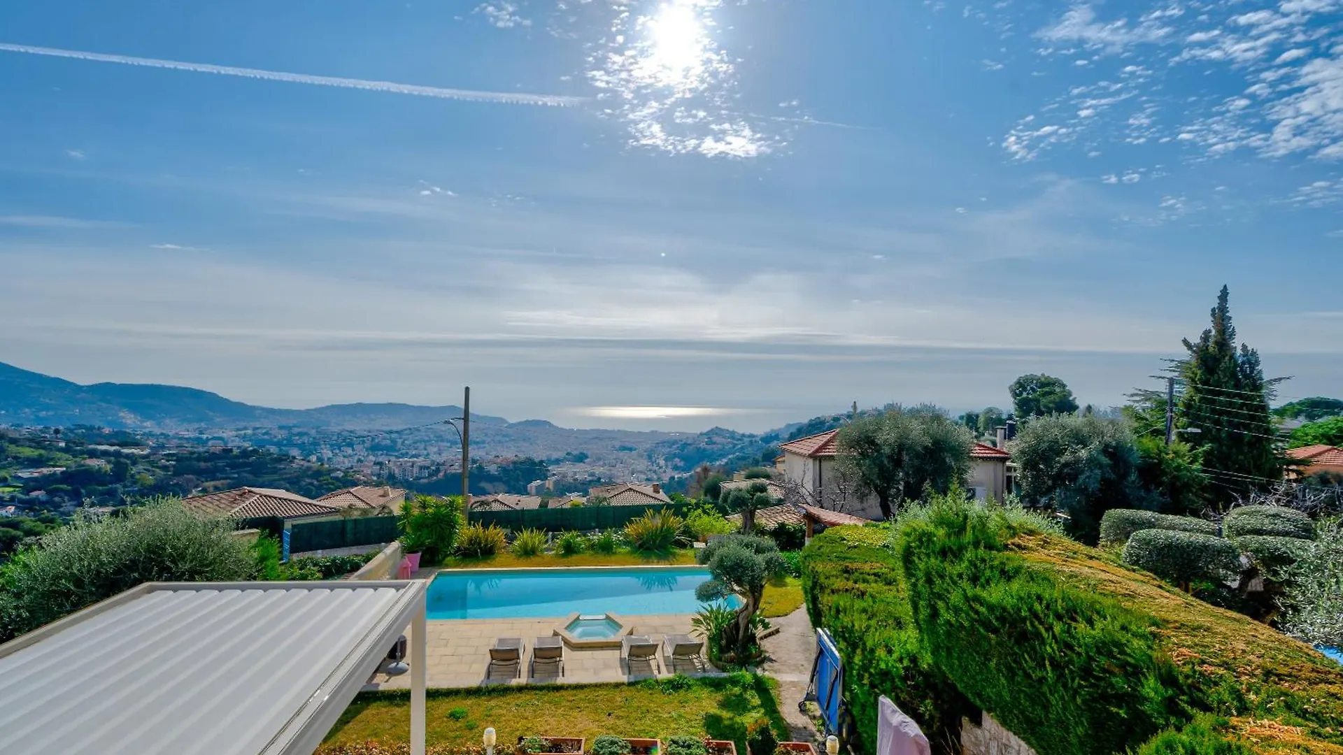 Villa De Prestige Vue Mer Panoramique Piscine Climatisation Nice France