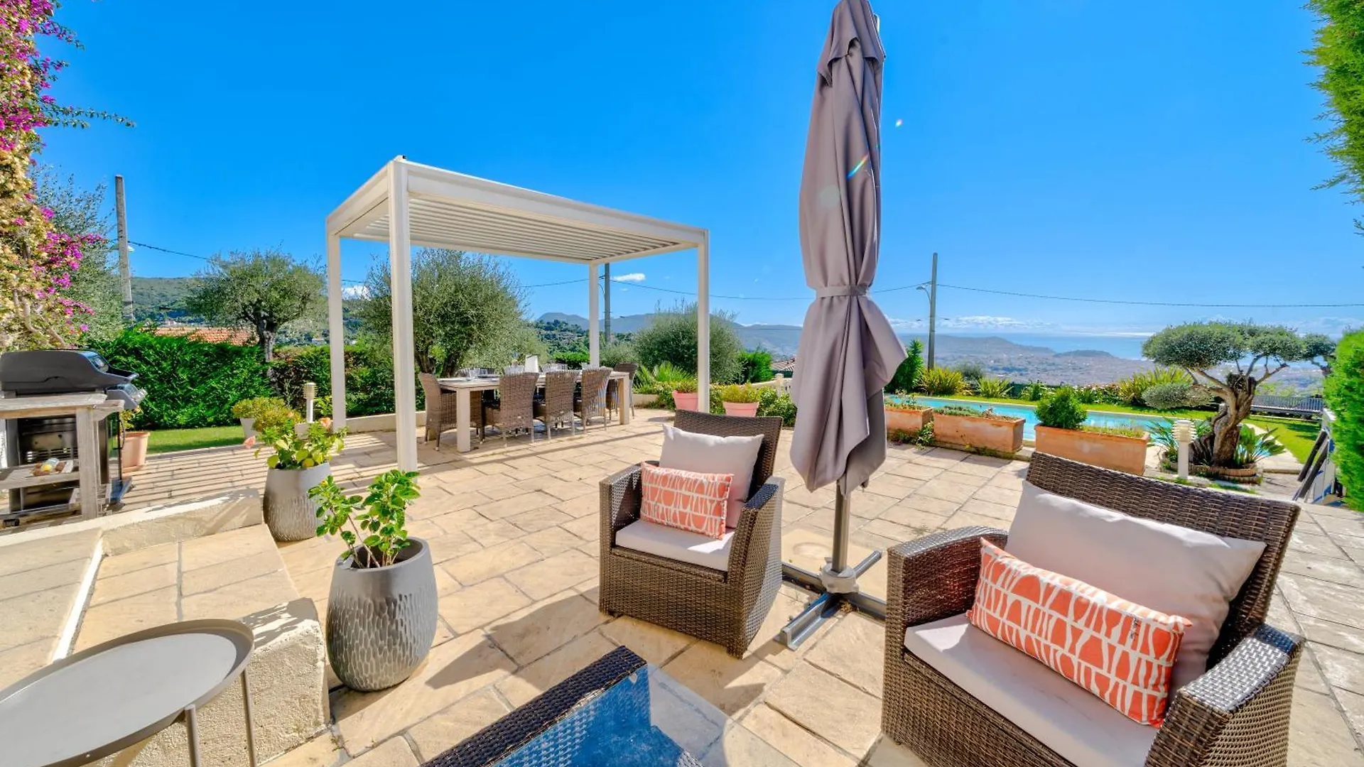 Villa De Prestige Vue Mer Panoramique Piscine Climatisation Nice 0*,  France